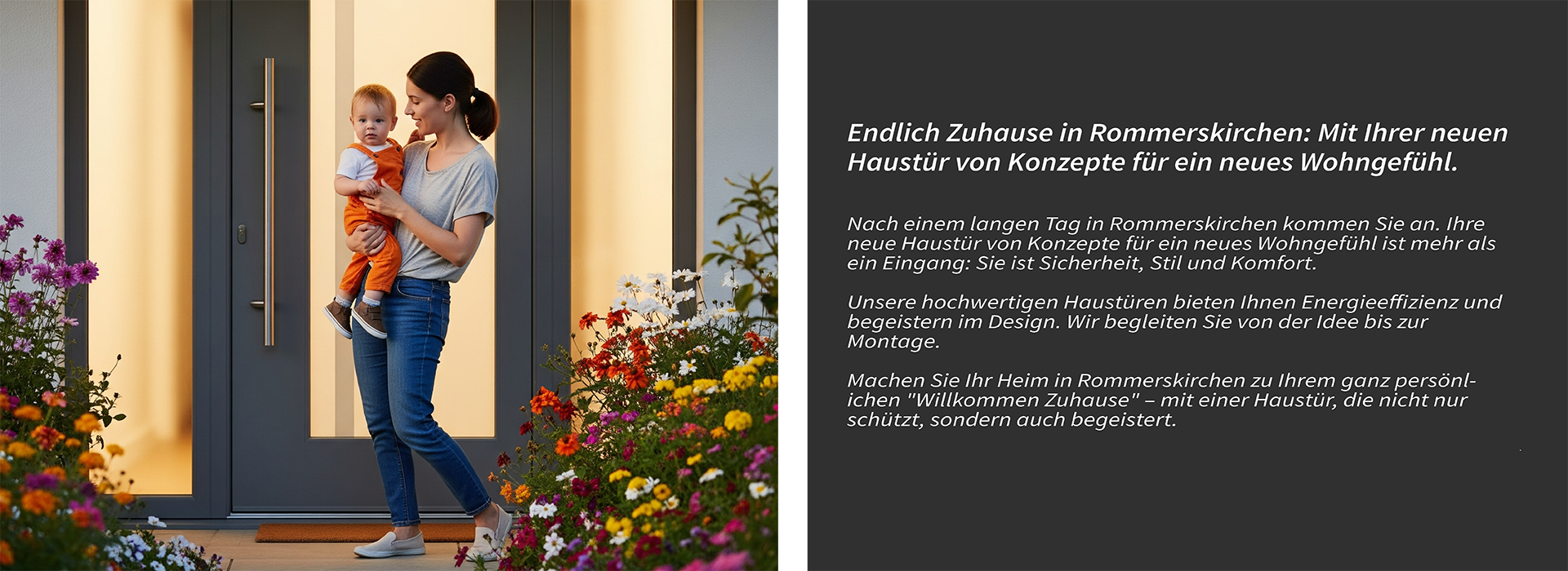 Willkommen Zuhause in Rommerskirchen: Mit Ihrer neuen Haustür von MOYA Elements.