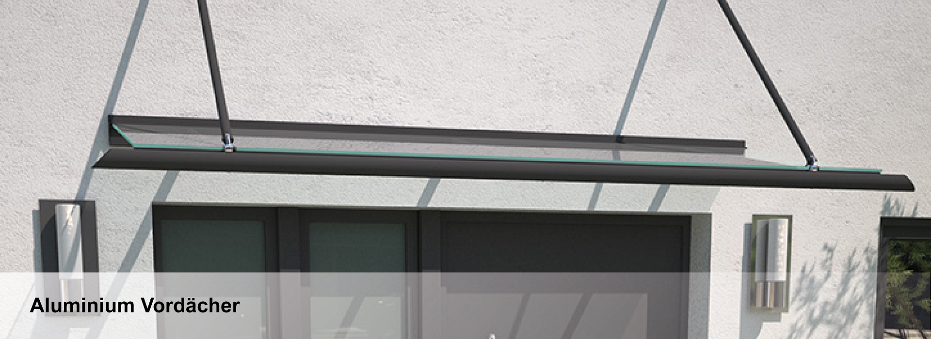 Produktportfolio Aluminium Vordächer